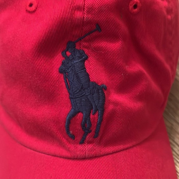 POLO RALPH LAUREN BIG PONY 3 CLASSIC SPORT BASEBALL CAP RED NAVY HAT UNISEXCHINO - Picture 2 of 6